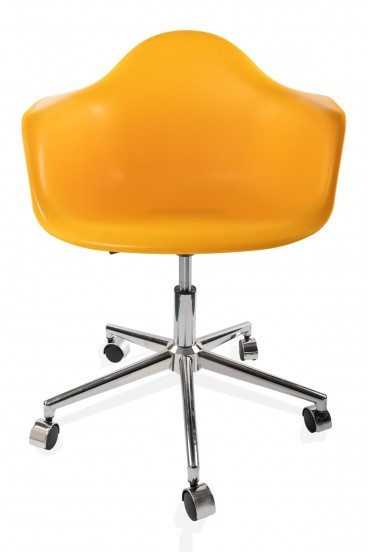 Eames Kabuk Çalışma Sandalyesi Sarı