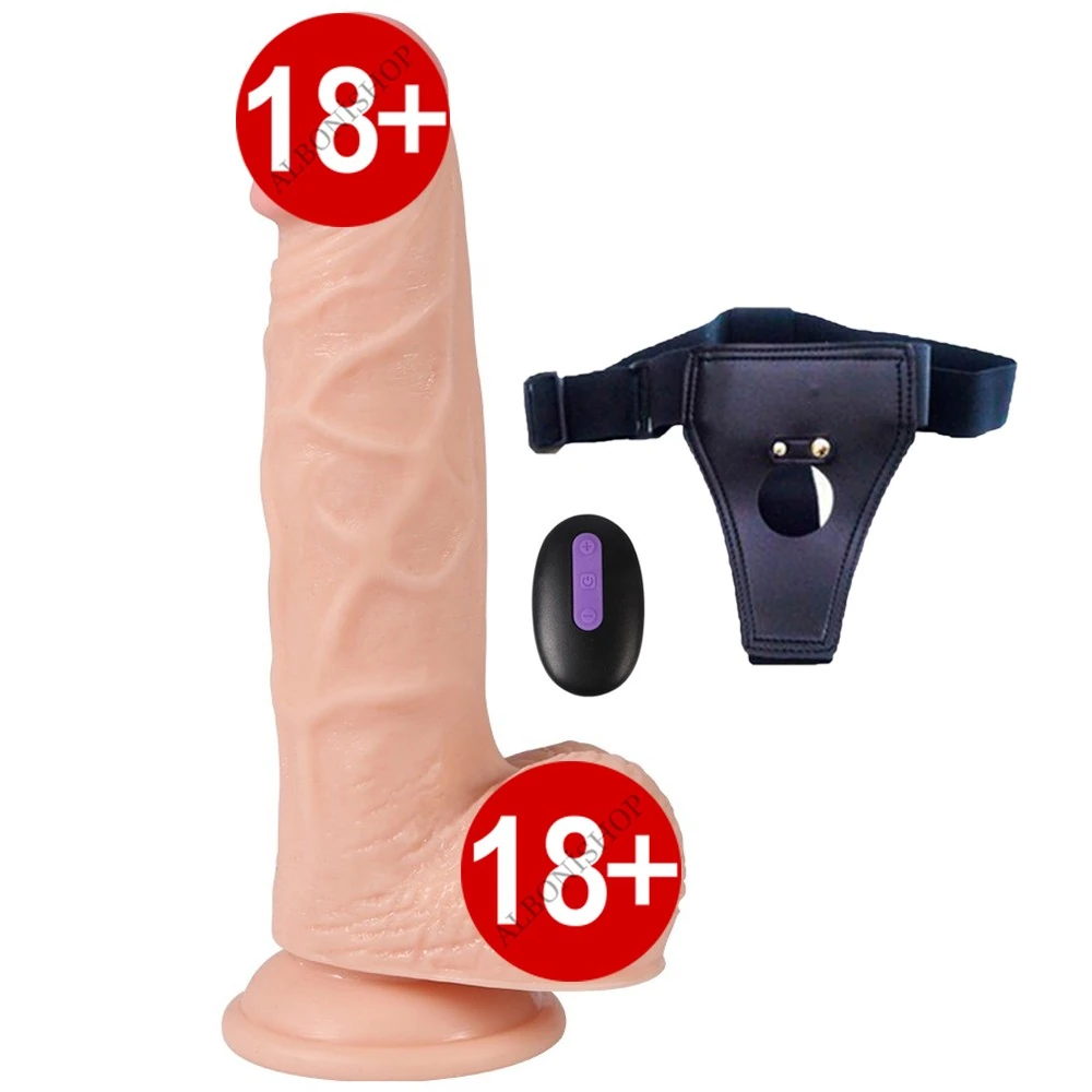 Kumandalı 20 Farklı Titreşimli Şarjlı Kemerli Takma Penis