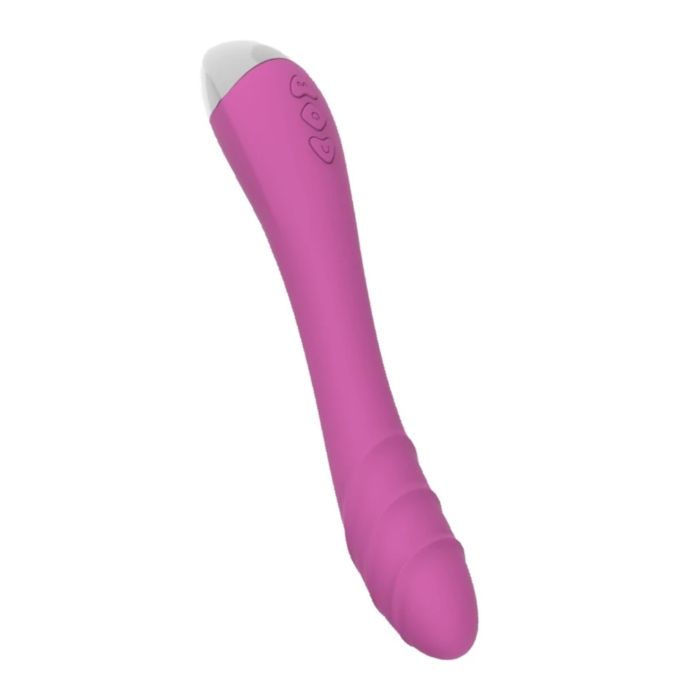 G-Bölgesi Uyarıcı 20 Cm 10 Modlu Titreşimli Su Geçirmez Kırmızı Silikon Vibratör