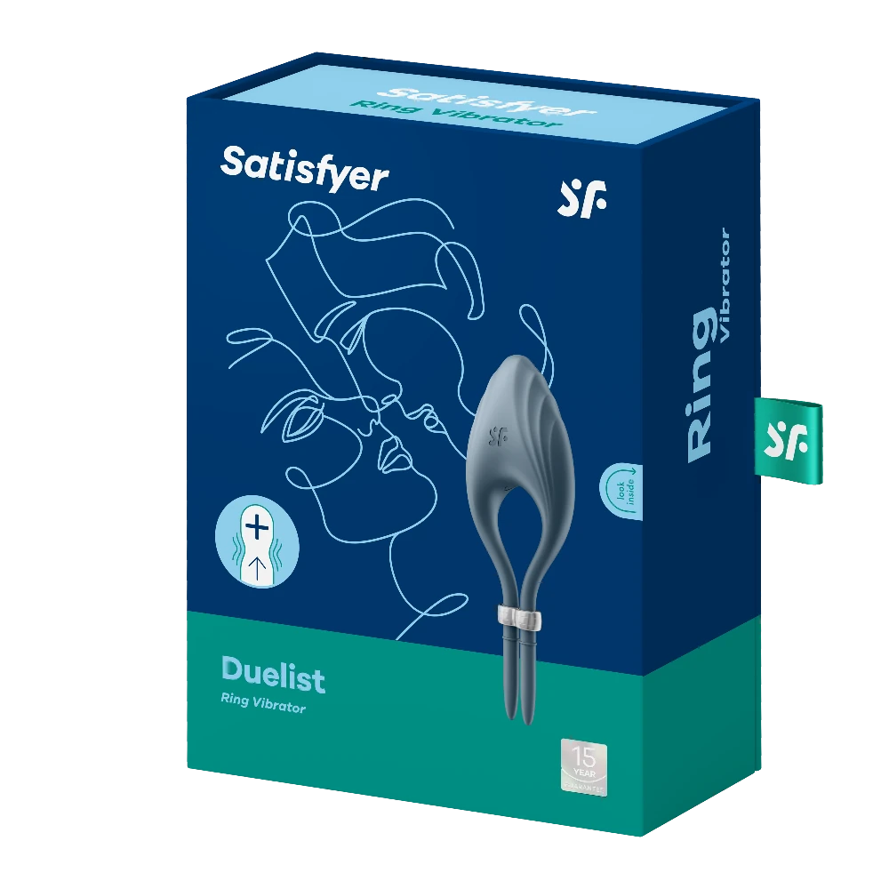 Satisfyer Duelist Dark Blue 12 Farklı Titreşim Modlu Penis Halkası