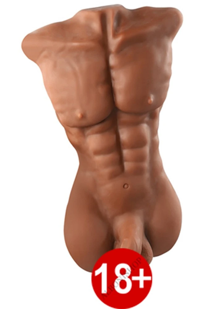 Daniel Yarım Vücut Realistik Kıkırdaklı Penisli Esmer Erkek Mastürbatör