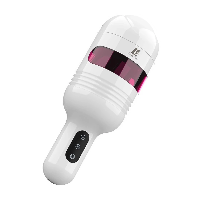 Sesli 360° Dönebilen ve Isıtmalı Teleskopik Akıllı Vajina Mastürbatör