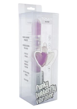 Funky Oynar Başlıklı ve Klitoris Uyarıcı Harika Mor Rabbit Vibratör