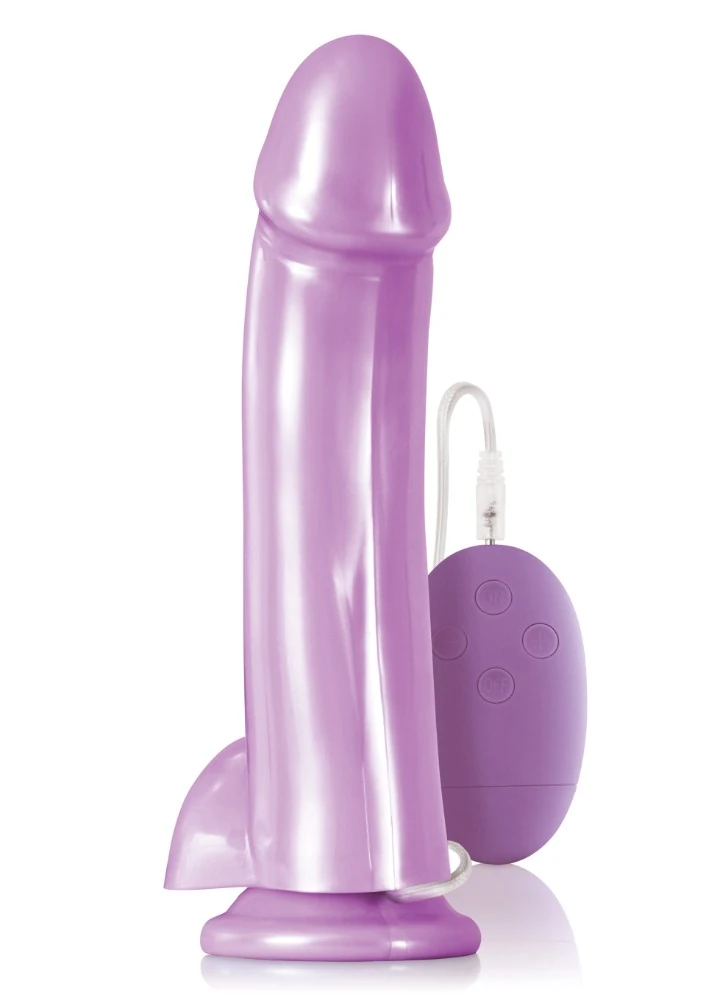 Lollies Sugardaddy 20 Cm Ekstra Gerçekci Jel Dokulu Mor Dildo Vibratör