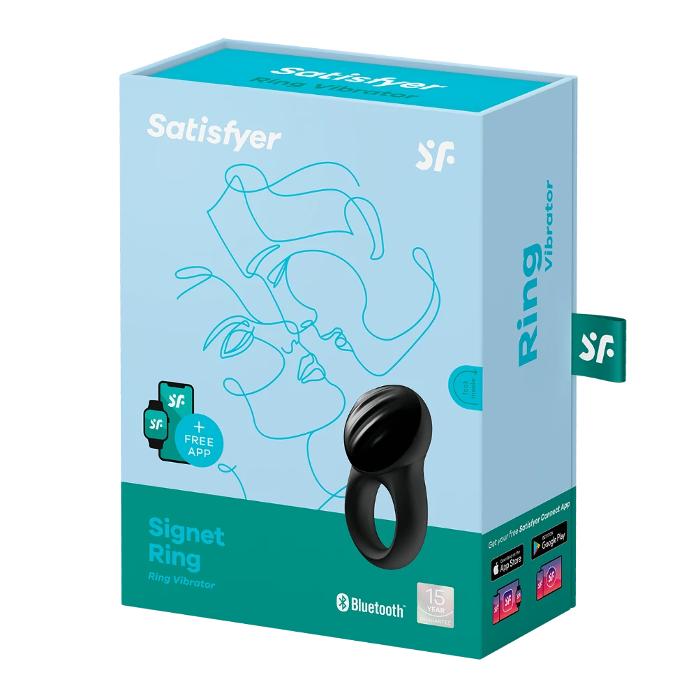 Satisfyer Signet Ring Telefon Kontrol Şarjlı Penis Halkası