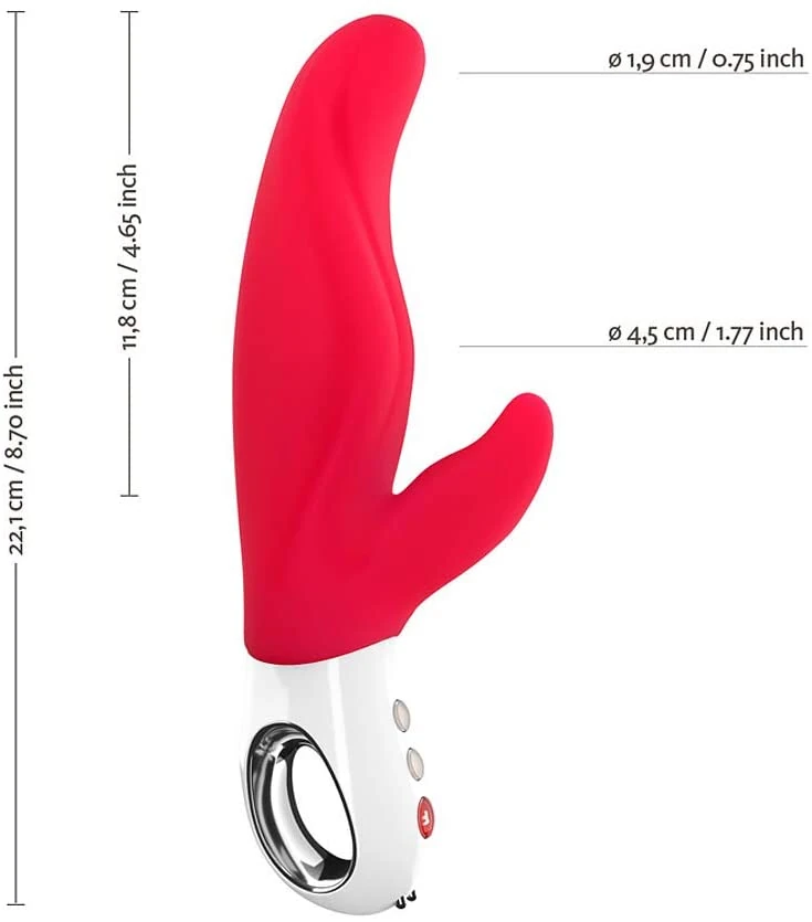 Fun Factory Lady Bi Klitoris ve G-Bölgesi Uyarıcı Kırmızı Rabbit Vibratör Made İn Germany