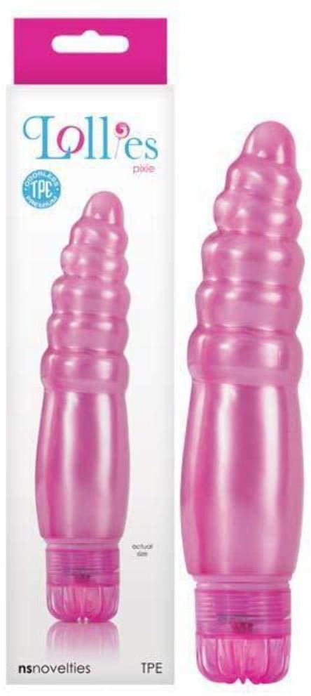 Lollies Pixie Anal ve Vajinal Kullanılabilen 16 Cm Boğumlu Jel Vibratör Plug