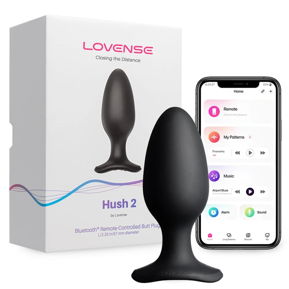 Lovense Hush 2 Akıllı Telefon Kontrollü 2.25 İnch Anal Plug