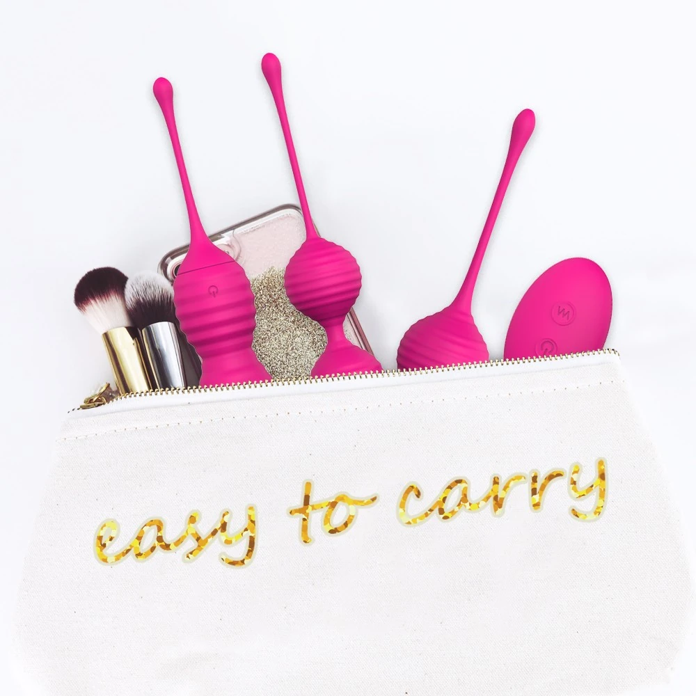 Sweet 9 Modlu Titreşimli Kumandalı Su Geçimez Şarjlı Kegel Egzzersiz Top Seti