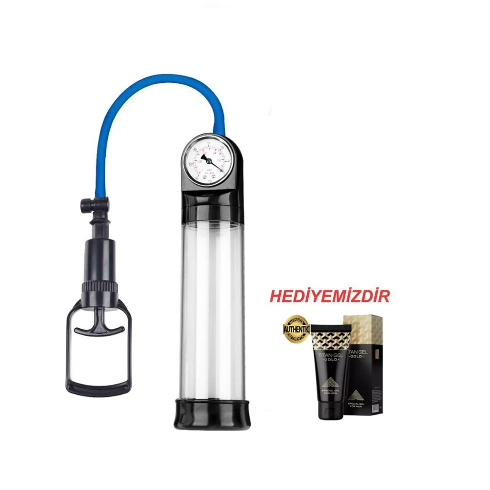 Yeni Tetik Mekanizmalı Basınç Göstergeli Penis Pompası
