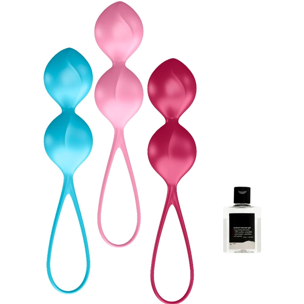 Satisfyer V Balls 3 Adet Yumuşak Dokulu Kegel Egzersiz Top Seti