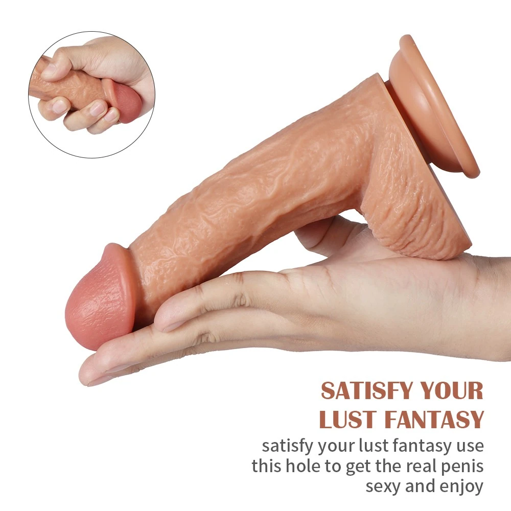 Borg Ultra Yumuşak Çift Katmanlı 20 Cm Realistik Penis Dildo