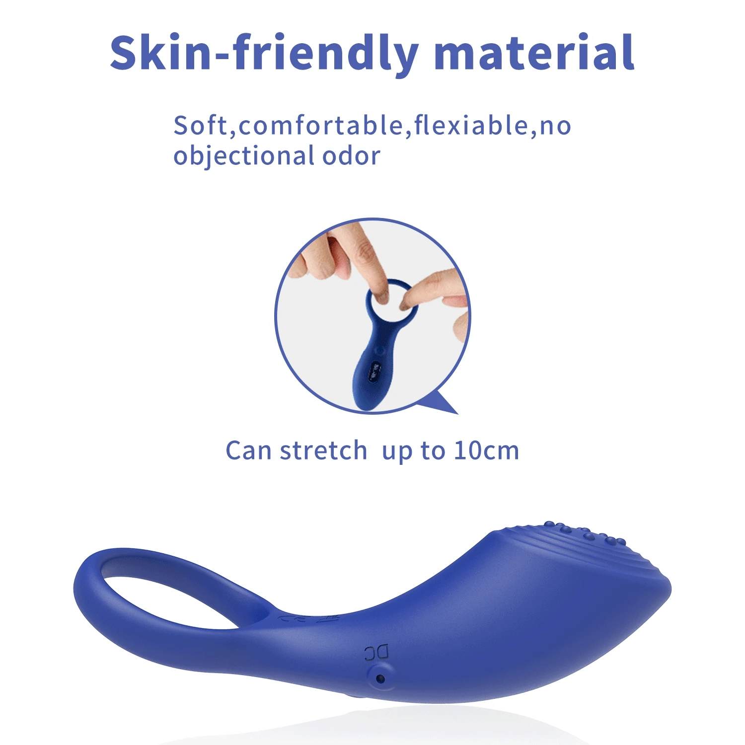 Wowyes B9 Şarjlı 10 Farklı Titreşimli Su Geçirmez Lüks Siyah Penis Halkası