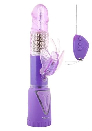 Ph Dönebilen Pretty Papıllon Mor  Rabbit Vibratör