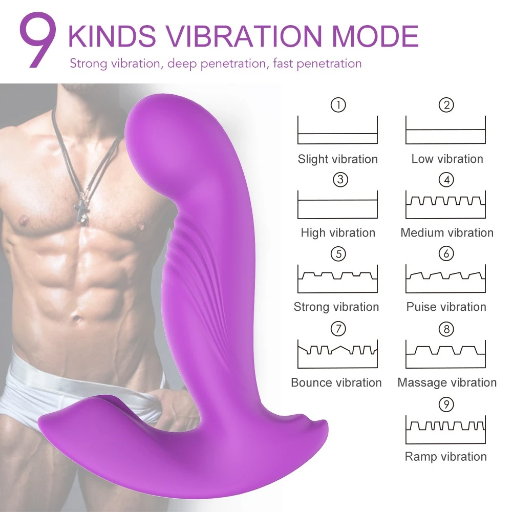 Eve-Rct Oynar Başlı 9 Modlu Titreşimli G-Bölgesi Uyarıcı Kumandalı Vibratör