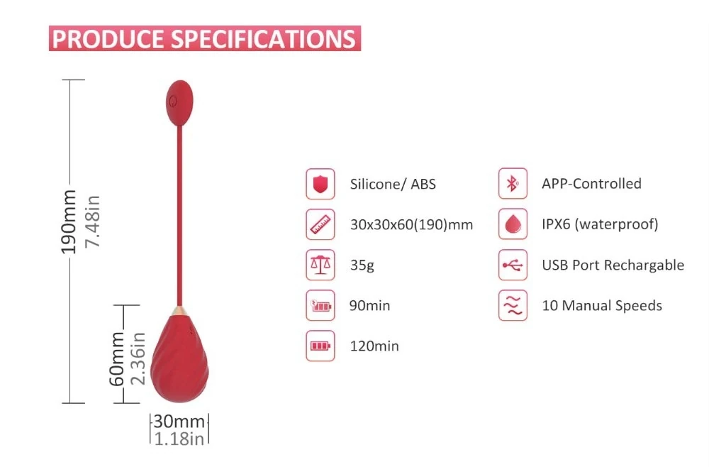 Magic Sundae Telefon Uyumlu Her Yerden Kontrol Edilebilen Titreşimli Pembe Vibratör