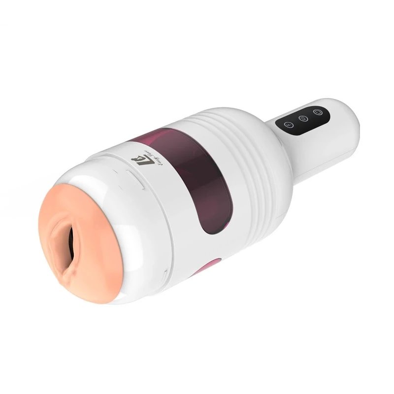 Sesli 360° Dönebilen ve Isıtmalı Teleskopik Akıllı Vajina Mastürbatör