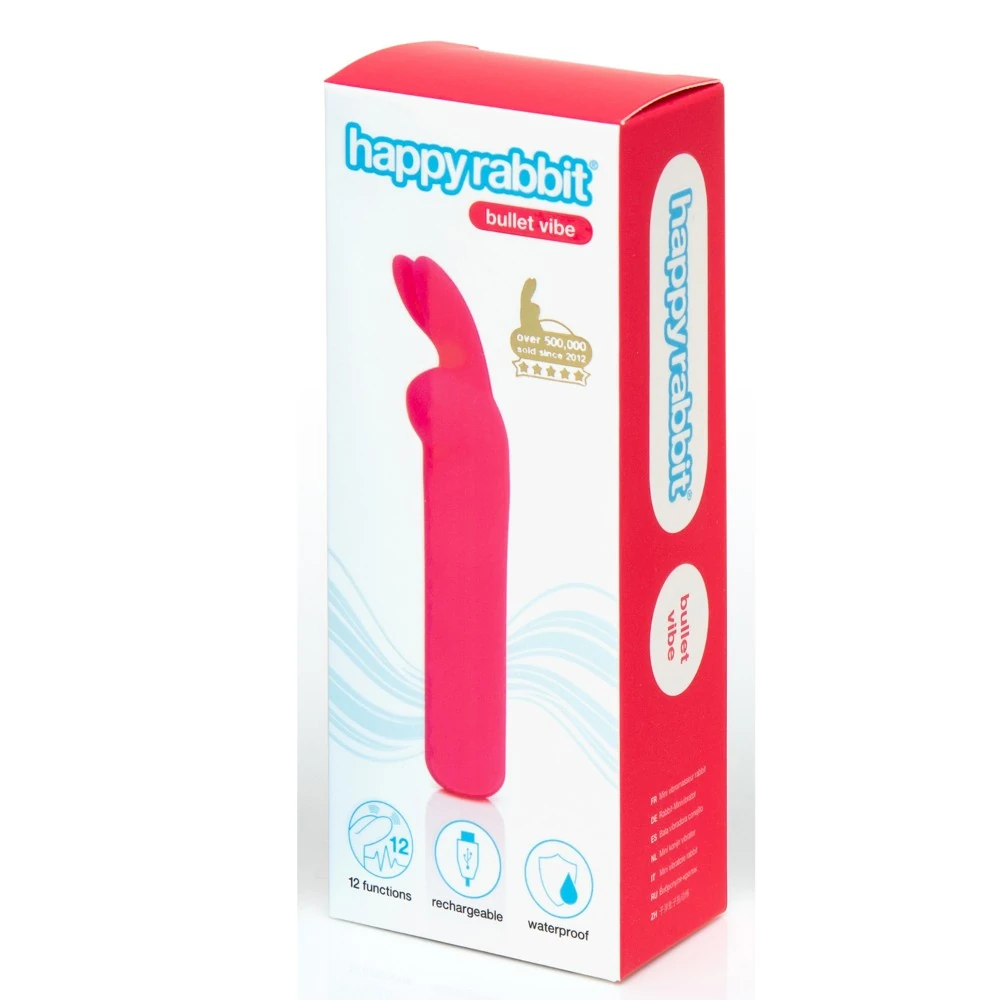 Happy Rabbit - Bullet Vibe Şarjlı Mini Pembe Vibratör