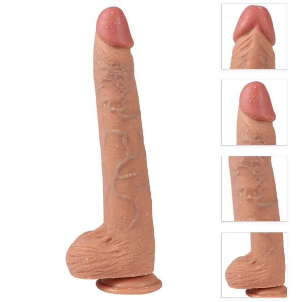 Bart 30 Cm Yumuşak Silikon Özel Dokuda Realistik Penis Dildo