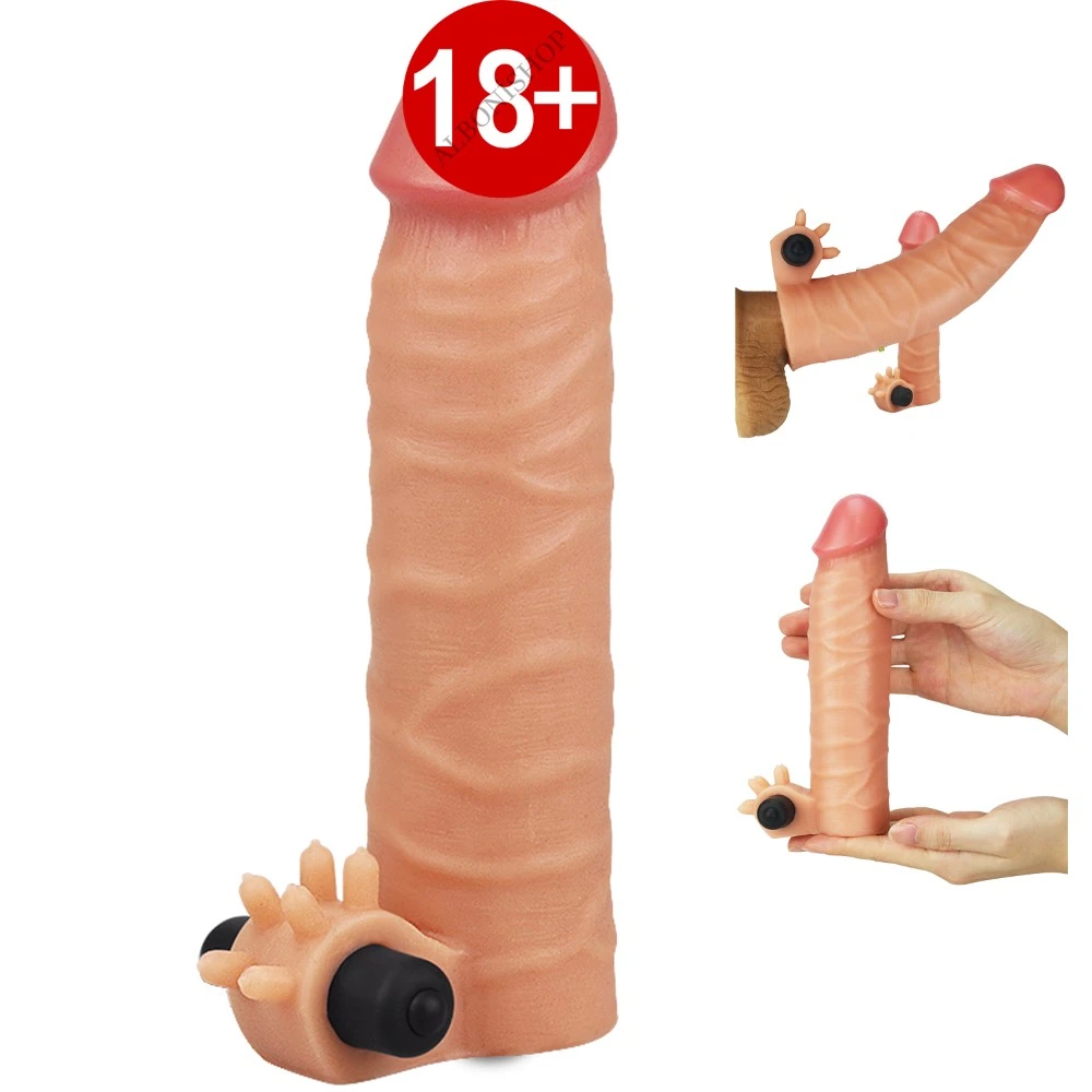 Nature Cock Özel Seri Titreşimli 4 Cm Uzatmalı Penis Kılıfı