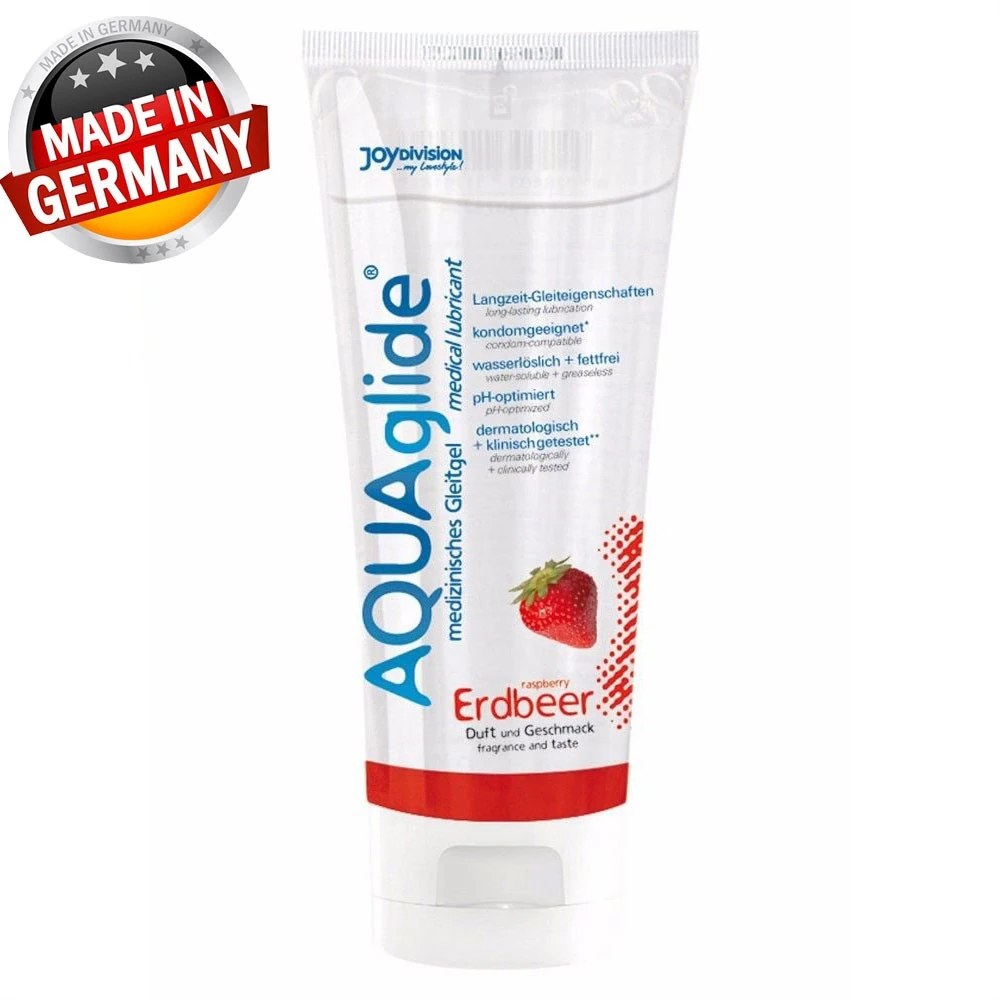Aqua Glide 100 Ml Çilekli Kayganlaştırıcı Jel Made İn Germany