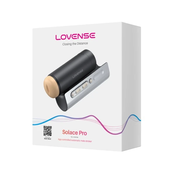 Lovense  App Kontrol Solace Pro Automatic Thrusting Masturbator Black