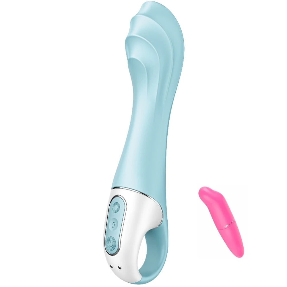 Satisfyer Air Pump Vibrator 5+ Blue App kontrollü Şişebilen&Titreşimli Vibratör
