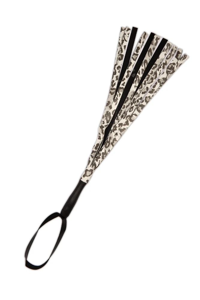 7 Parça Komple Deri Beyaz Leopar Fetiş Fantazi Seti