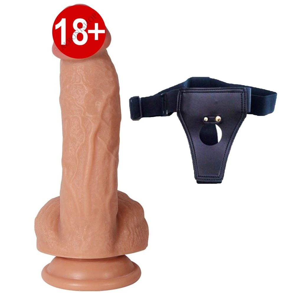 Borg Ultra Yumuşak Çift Katmanlı 20 Cm Kemerli Penis Dildo