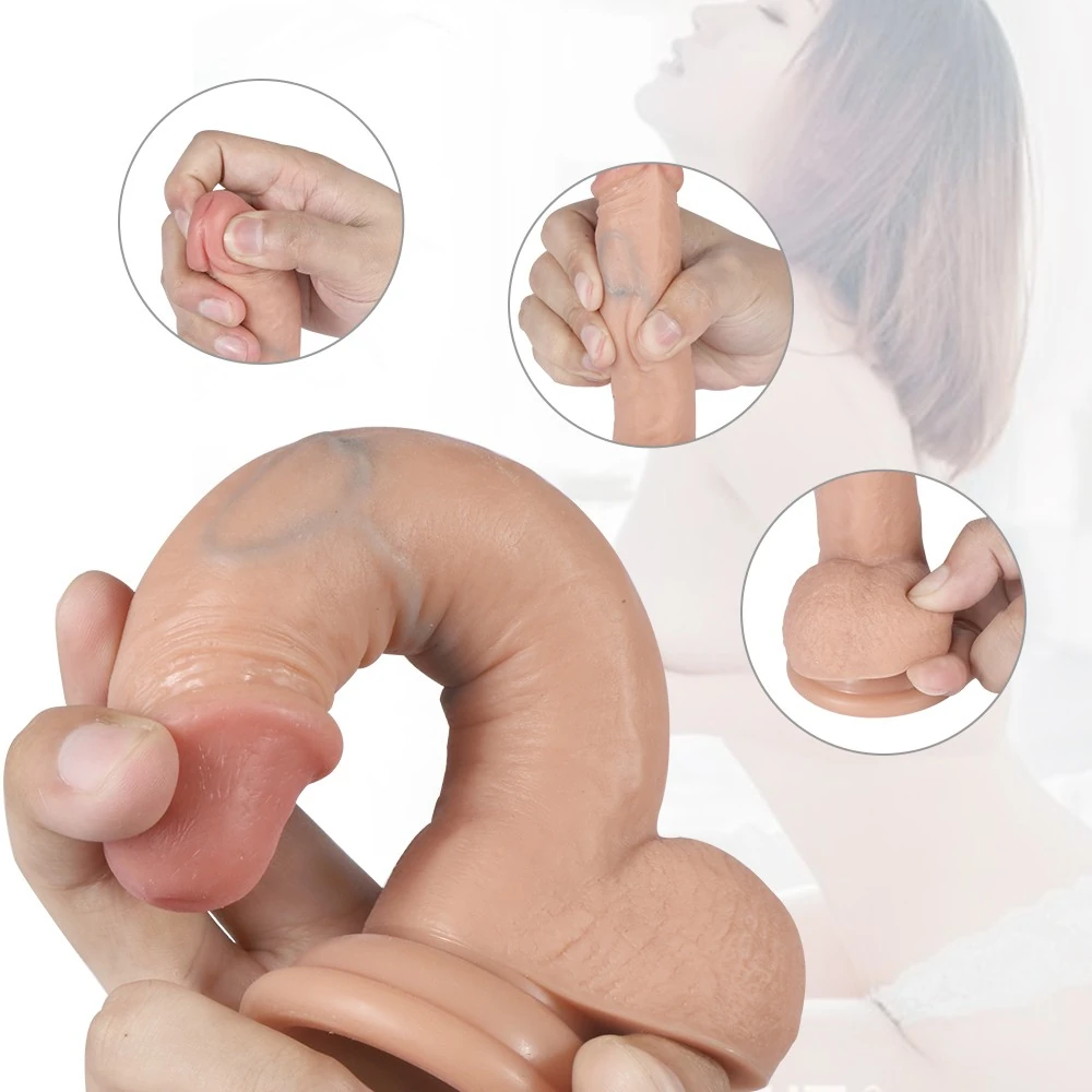 Addison Ultra Yumuşak Çift Katmanlı 17 Cm Realistik Dildo