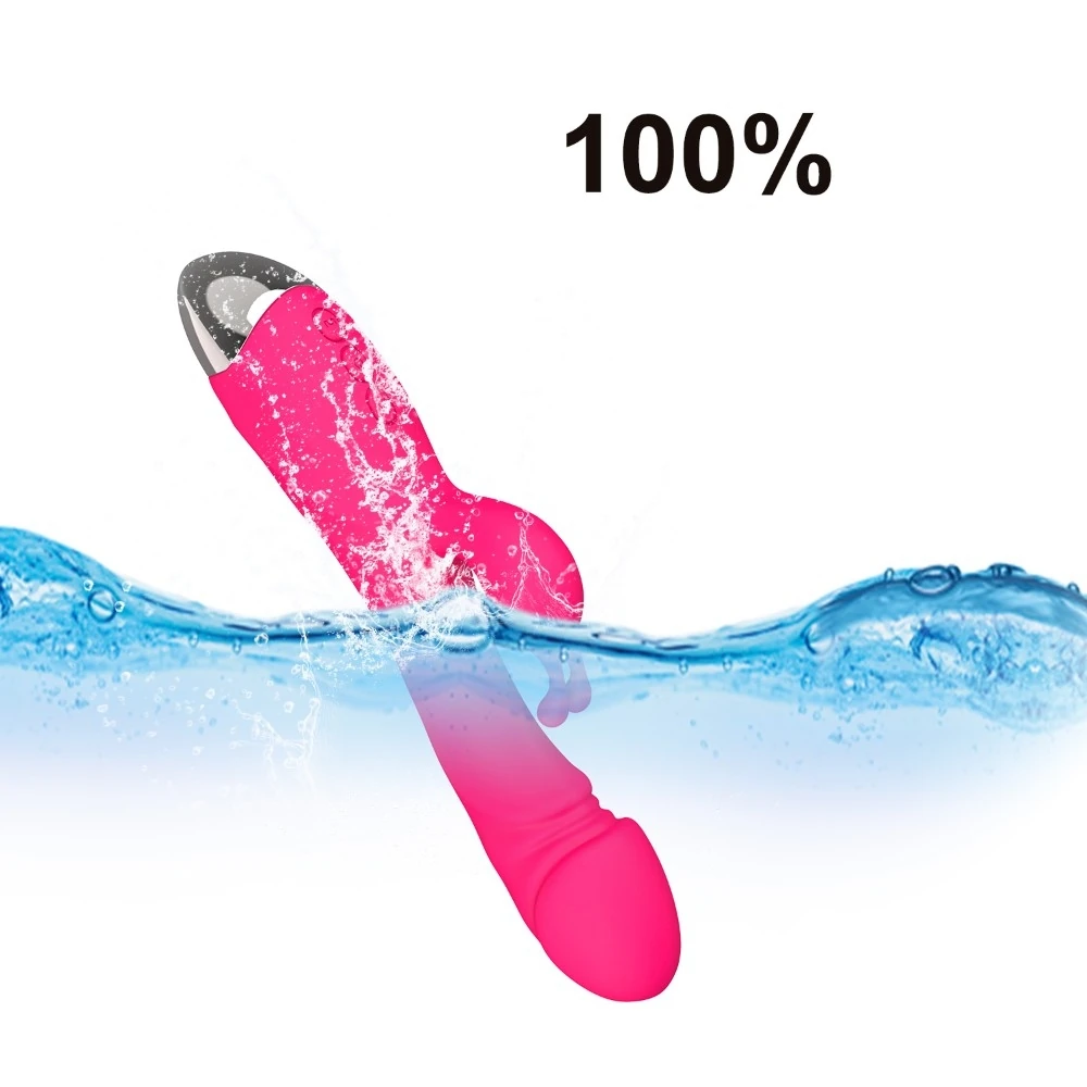 G Bölgesi ve Klitoris Özel 10 Modlu Titreşimli Şarjlı Su Geçirmez Pembe Vibratör