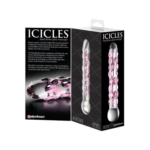 Icicles No. 7 Glass Dual Ended Cam Dildo