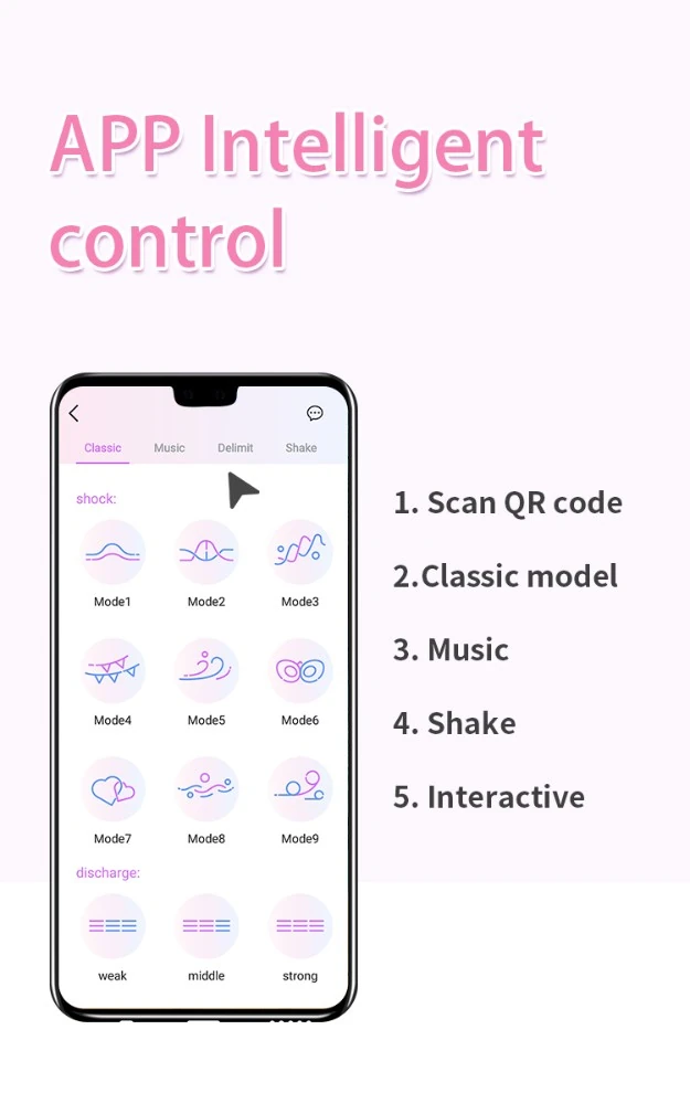 Wowyes 9 Modlu Titreşimli & 3 Modlu Elektriksel Uyarımlı Telefon Kontrollü Vibratör