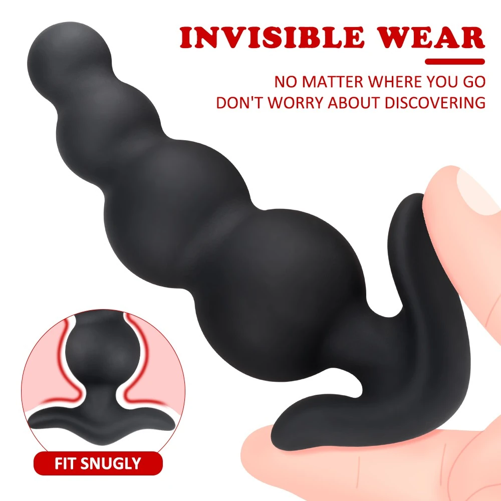 Simon 3 Farklı Boyutlu Boncuklu Yumuşak Silikon Anal Plug Seti