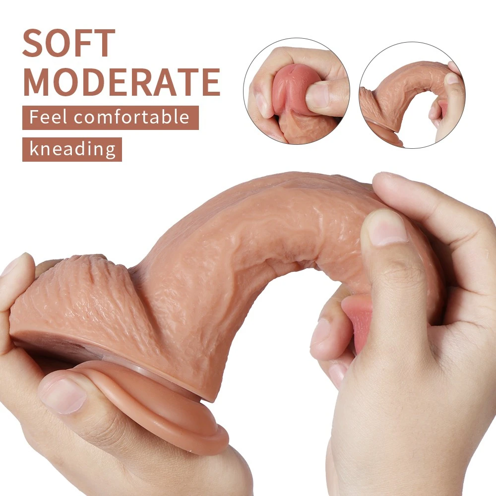 Borg Ultra Yumuşak Çift Katmanlı 20 Cm Realistik Penis Dildo