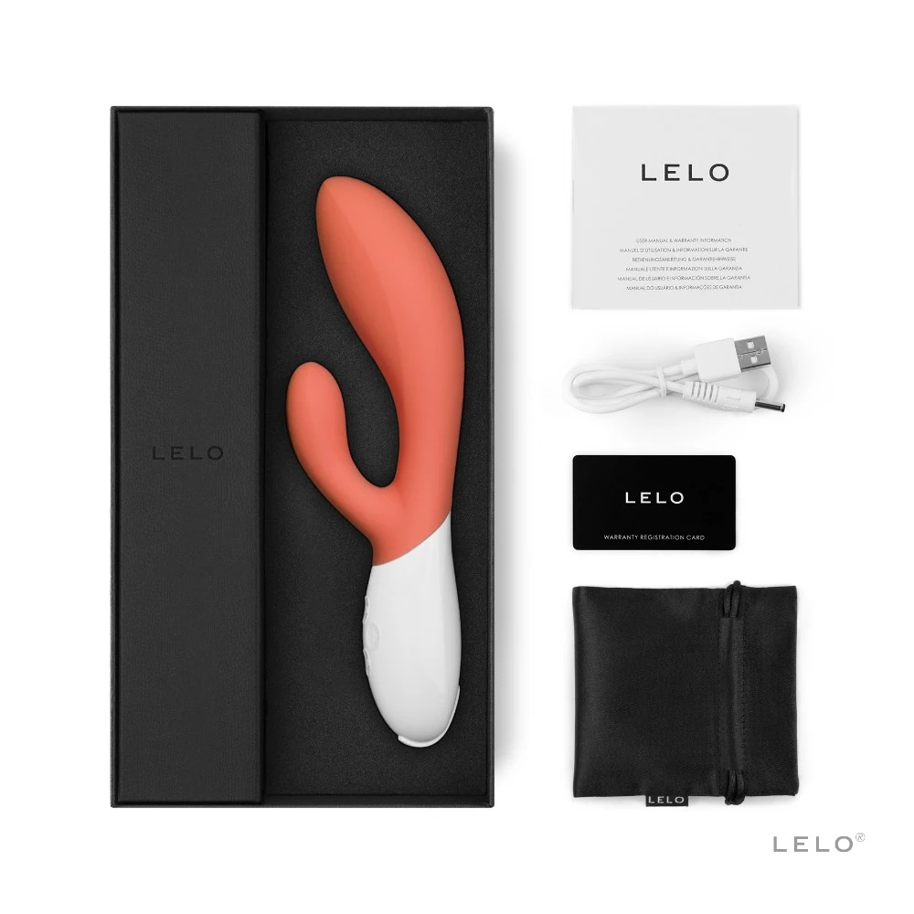 Lelo Ina 3 Coral G-Bölgesi & Klitoris Özel Rabbit Vibratör