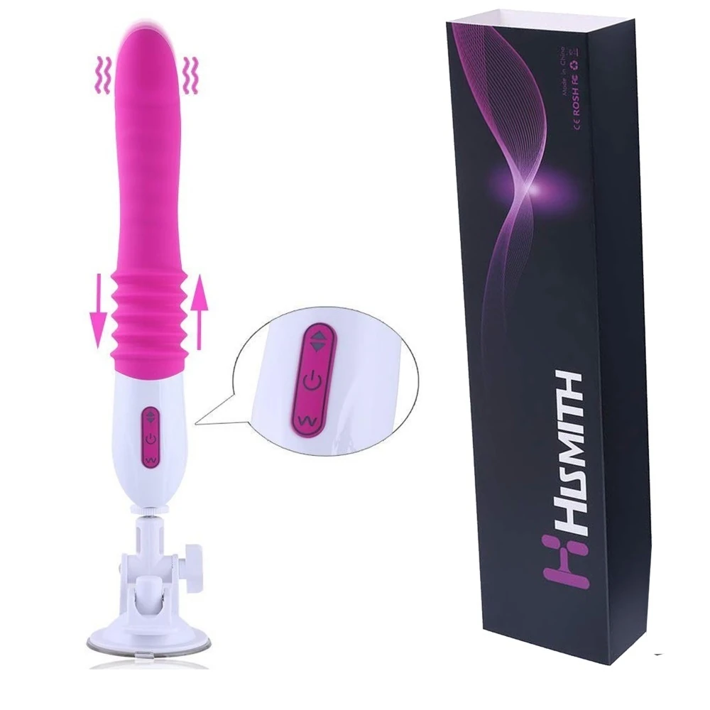 Hismith 3 İtme ve 10 Titreşimli Desenli Mini Vantuzlu Seks Makinesi Vibratör