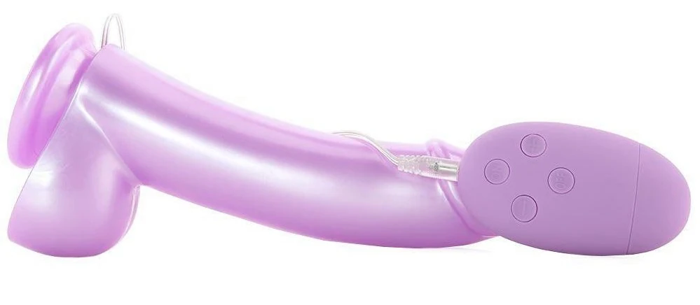 Lollies Sugardaddy 20 Cm Ekstra Gerçekci Jel Dokulu Kemerli Mor Dildo Vibratör