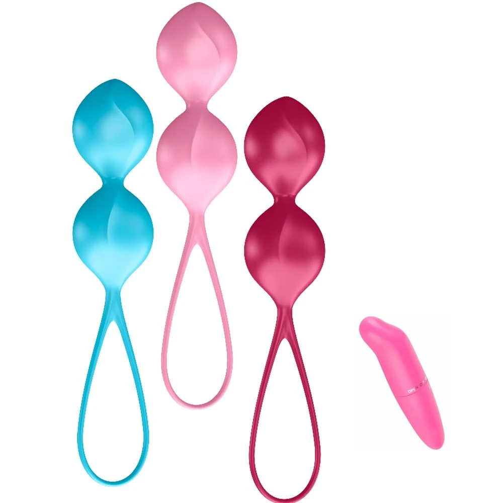 Satisfyer V Balls 3 Adet Yumuşak Dokulu Kegel Egzersiz Top Seti