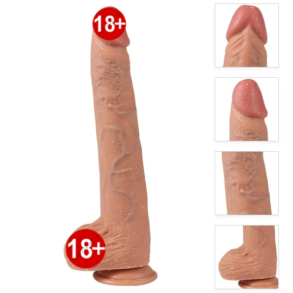 Bart 30 Cm Yumuşak Silikon Özel Dokuda Realistik Penis Dildo