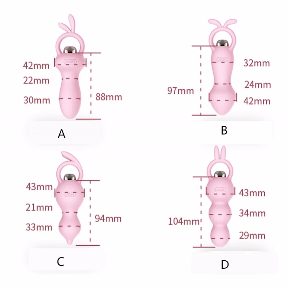Leten 7 Hız Modlu Süper Silikon Titreşimli Anal Plug-2