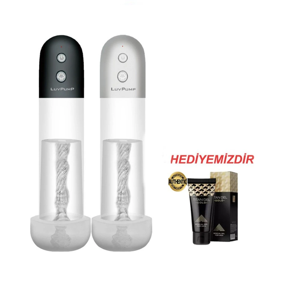 Luv Pomp Özel Mastürbatör Başlıklı Otomatik Vakumlu Penis Pompası