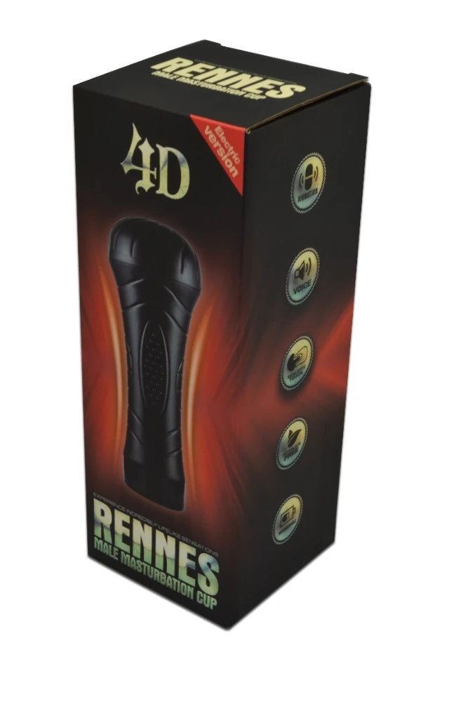 Rennes Titreşimli&Sesli İçi Tırtıklı Özel Dokulu Mastürbatör