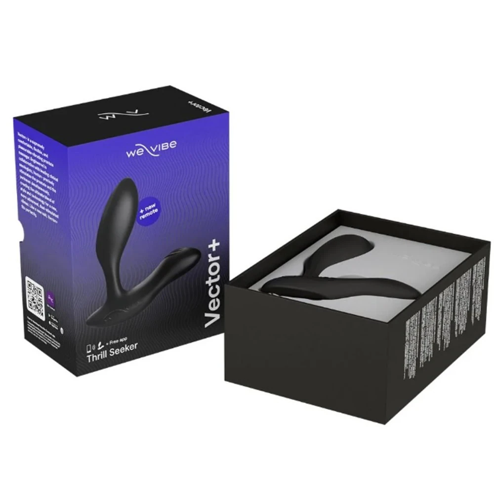 We-Vibe Vector+ Black App Kontrollü Titreşimli Prostat Masaj Vibratörü