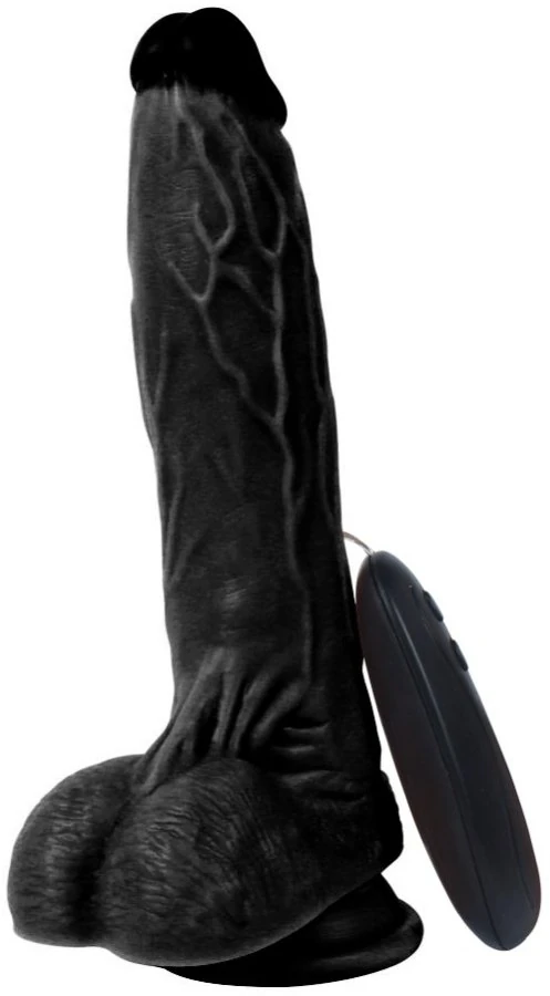 Dildo Series Siyah Dragon 21 Cm 10 Modlu Titreşimli Realistik Penis