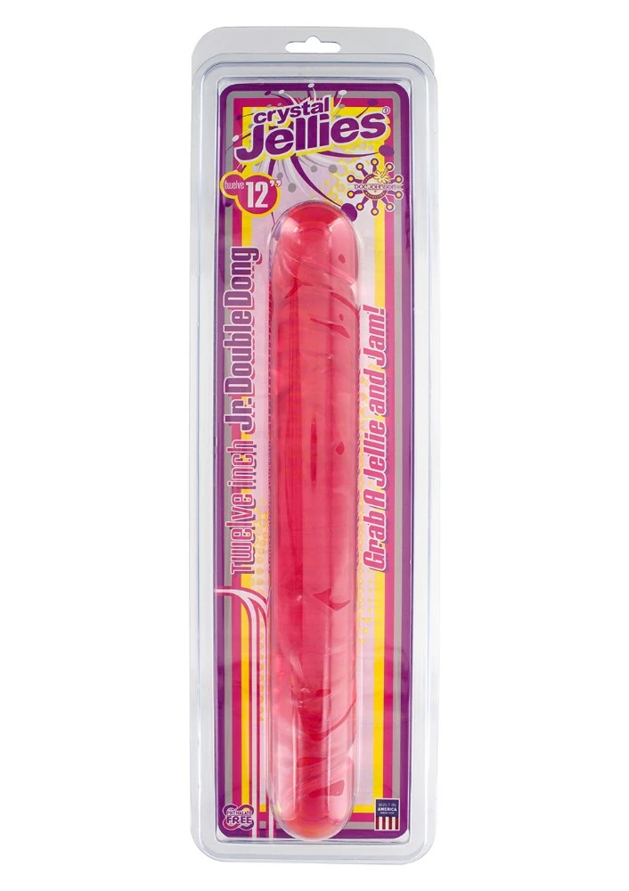 Doc Johnson Cyrstal Jellies 12 Inch Çift Başl Kırmızı Jel Penis Made İn USA