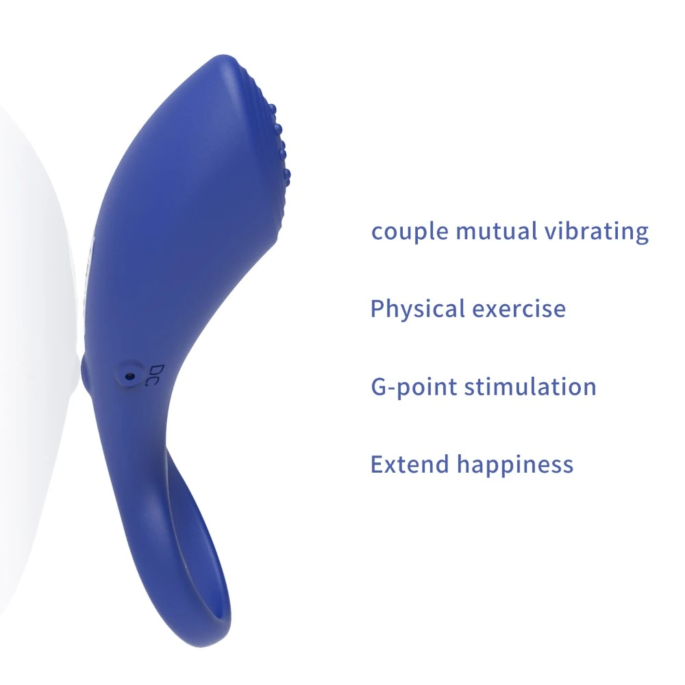 Wowyes B9 Şarjlı 10 Farklı Titreşimli Su Geçirmez Lüks Siyah Penis Halkası