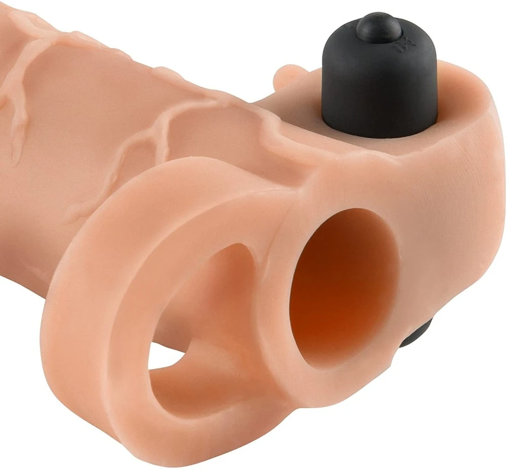 Fantasy X-Tensions Titreşimli Real Feel 1 Penis Kılıfı Made İn USA