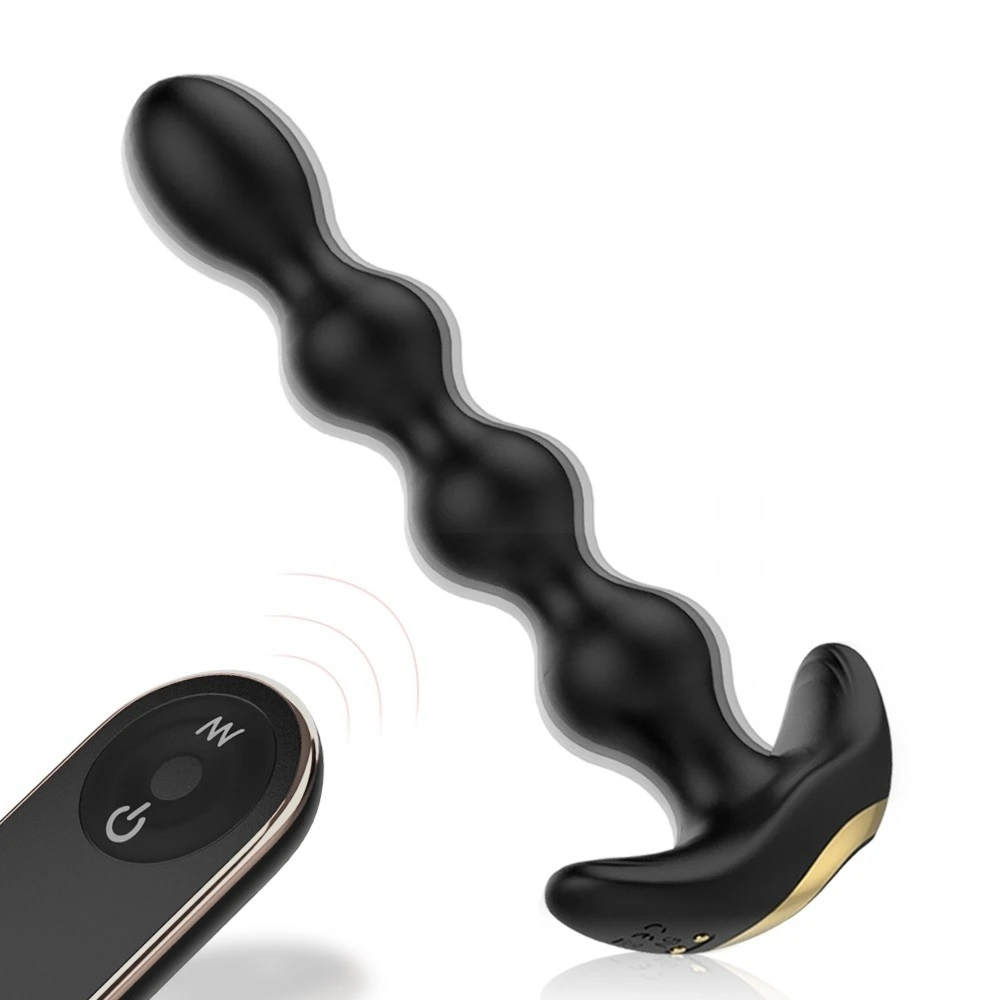 Austin 9 Modlu Titreşimli Kumandalı Esnek Boğumlu Anal Plug Vibratör