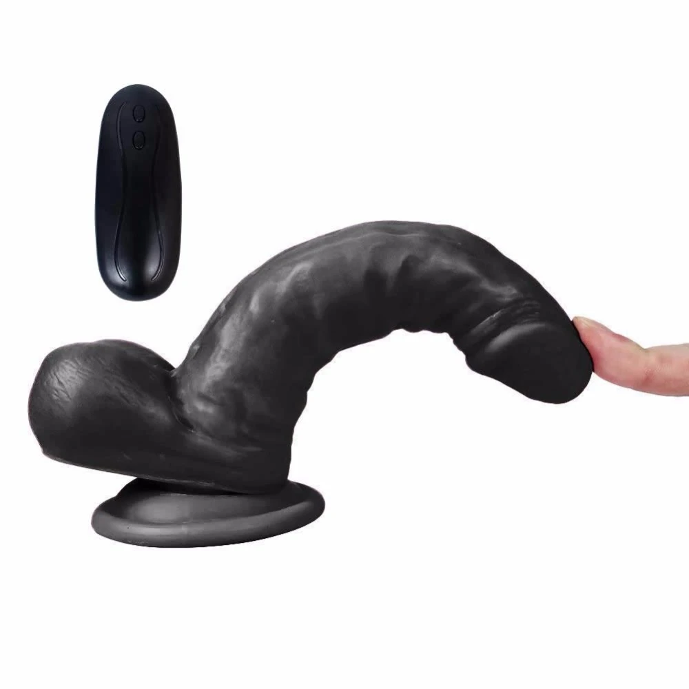 Dildo Series Siyah Hunk 15 Cm 10 Modlu Titreşimli Realistik Penis